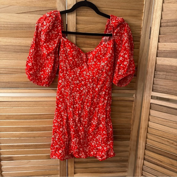 Reformation Kopa Floral Mini Sweetheart Dress size 0 - Picture 4 of 5